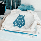 short sleeve pajama set | wild child pinstripes