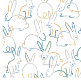 Three Little Tots pajamas bunnies, additional view