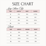 Pink Santa - Ribbed Long Pajama Set