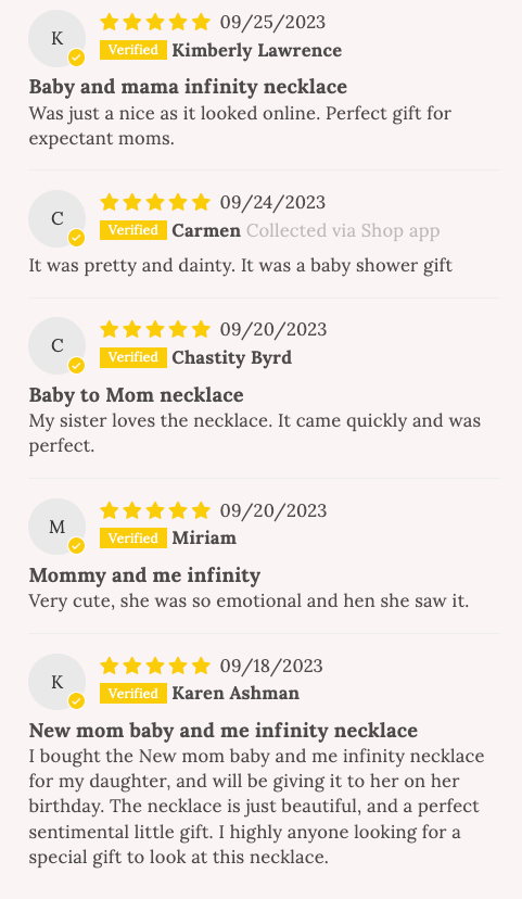 Twins! New mom baby and me infinity necklace, Congratulations baby gift, pregnancy gift, baby shower & gender reveal gift!