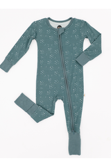 Three Little Tots Bamboo One Piece Zip Pajama - Starlit Sky