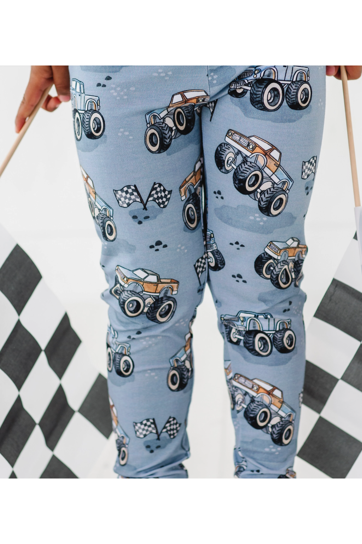 Three Little Tots Pajama Set - Wheelie Big, additional view