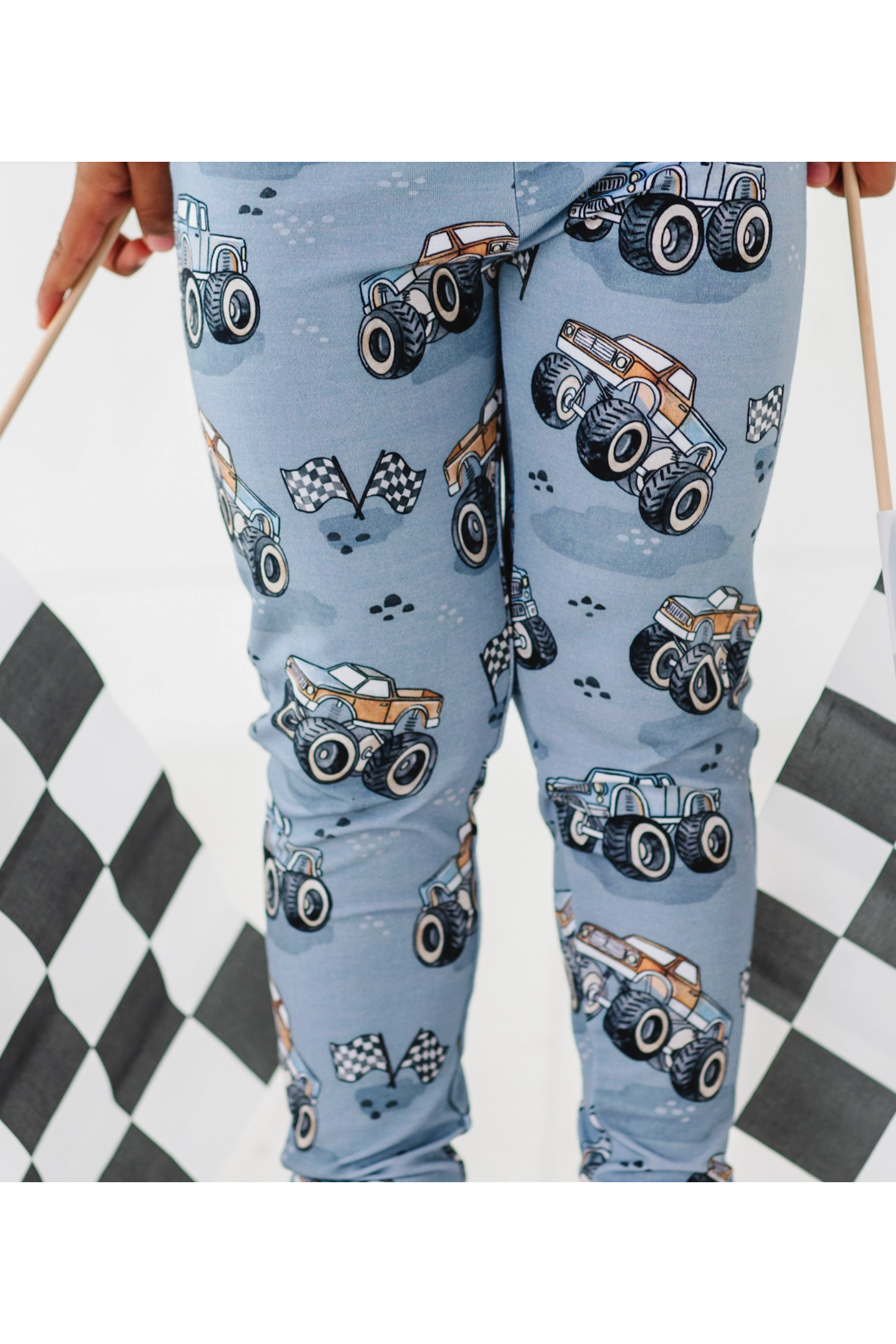 Three Little Tots Pajama Set - Wheelie Big, additional view