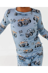 Three Little Tots Pajama Set - Wheelie Big, extra product detail