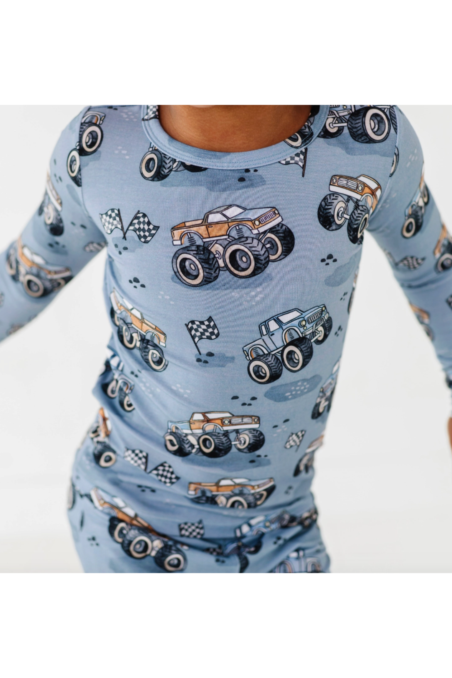 Three Little Tots Pajama Set - Wheelie Big, supplementary photo