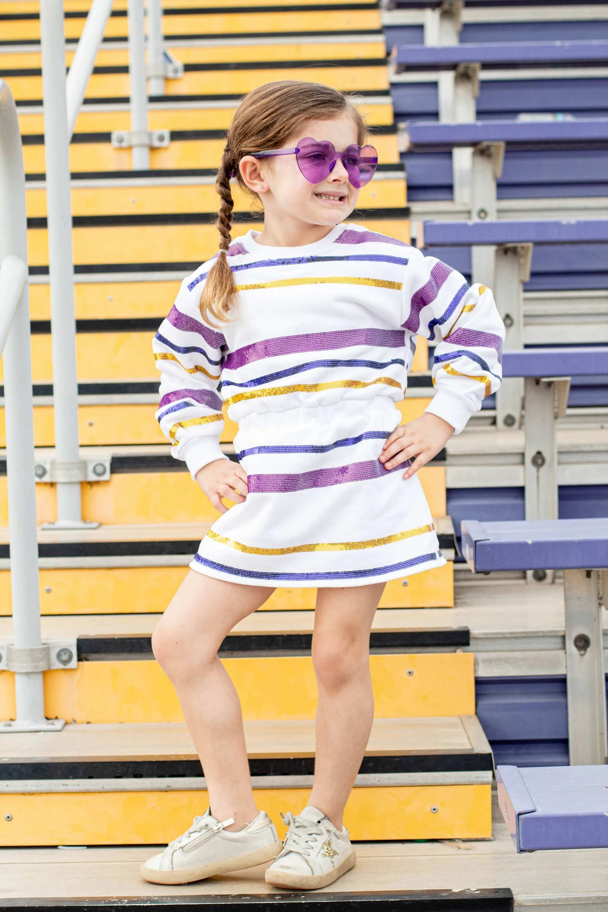 Three Little Tots SeersuckerJOEY LLC - Throw me the ball Game Day dress