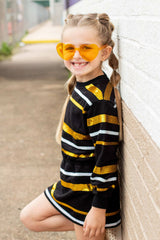 Three Little Tots SeersuckerJOEY LLC - Throw me the ball Game Day dress, additional product photo