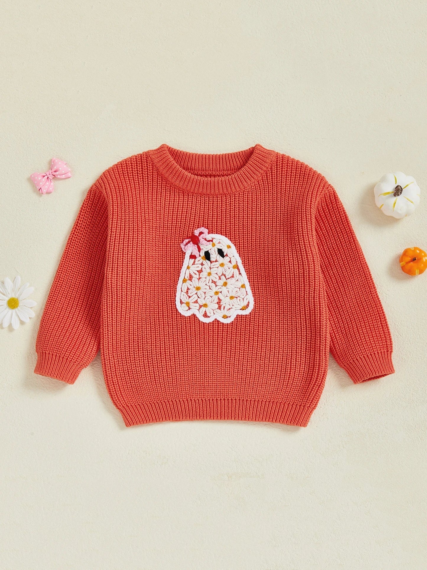 I'm A Cute Little Ghost Little Girl Halloween Sweater
