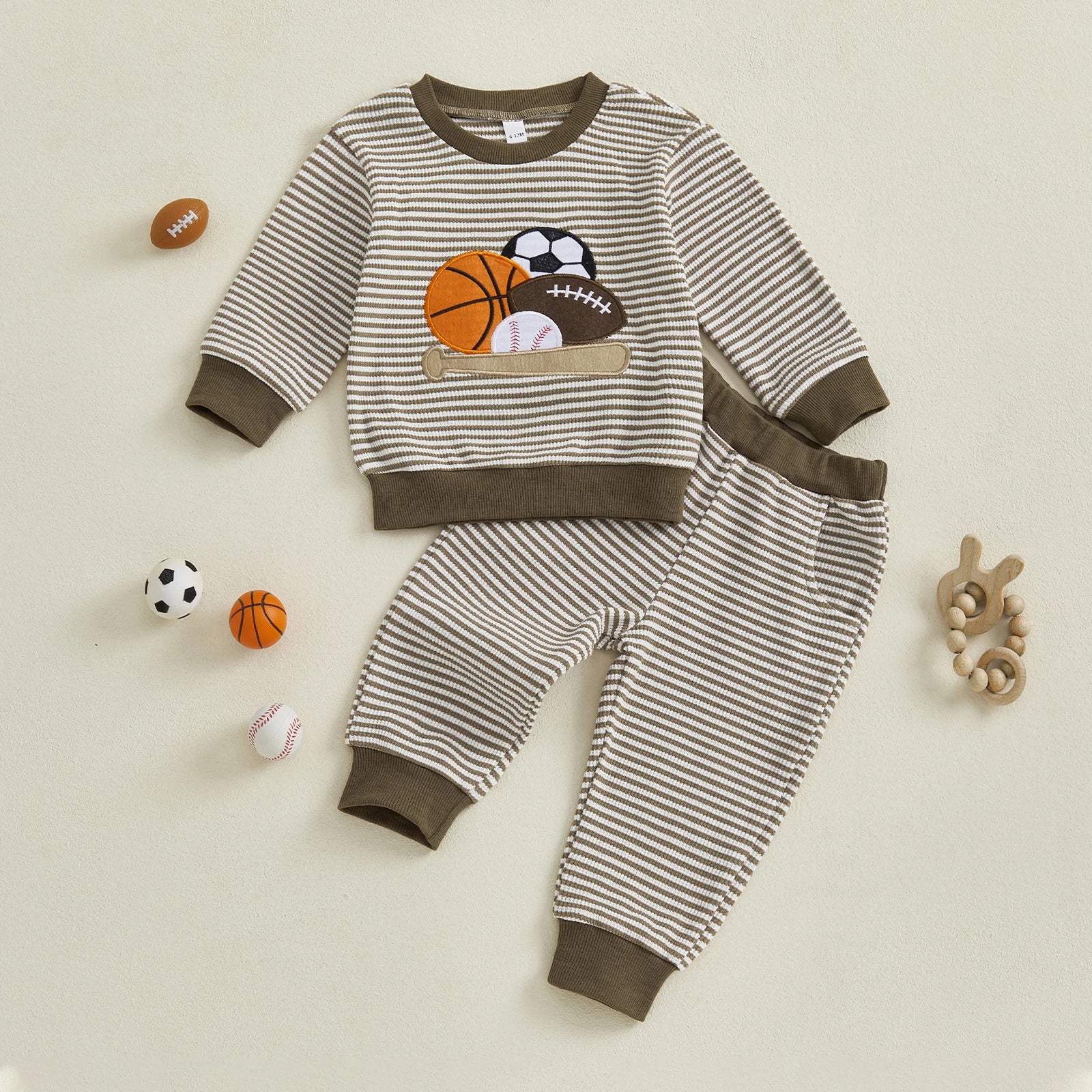 Sports Little Boys Sweatshirt and Matching Bottoms