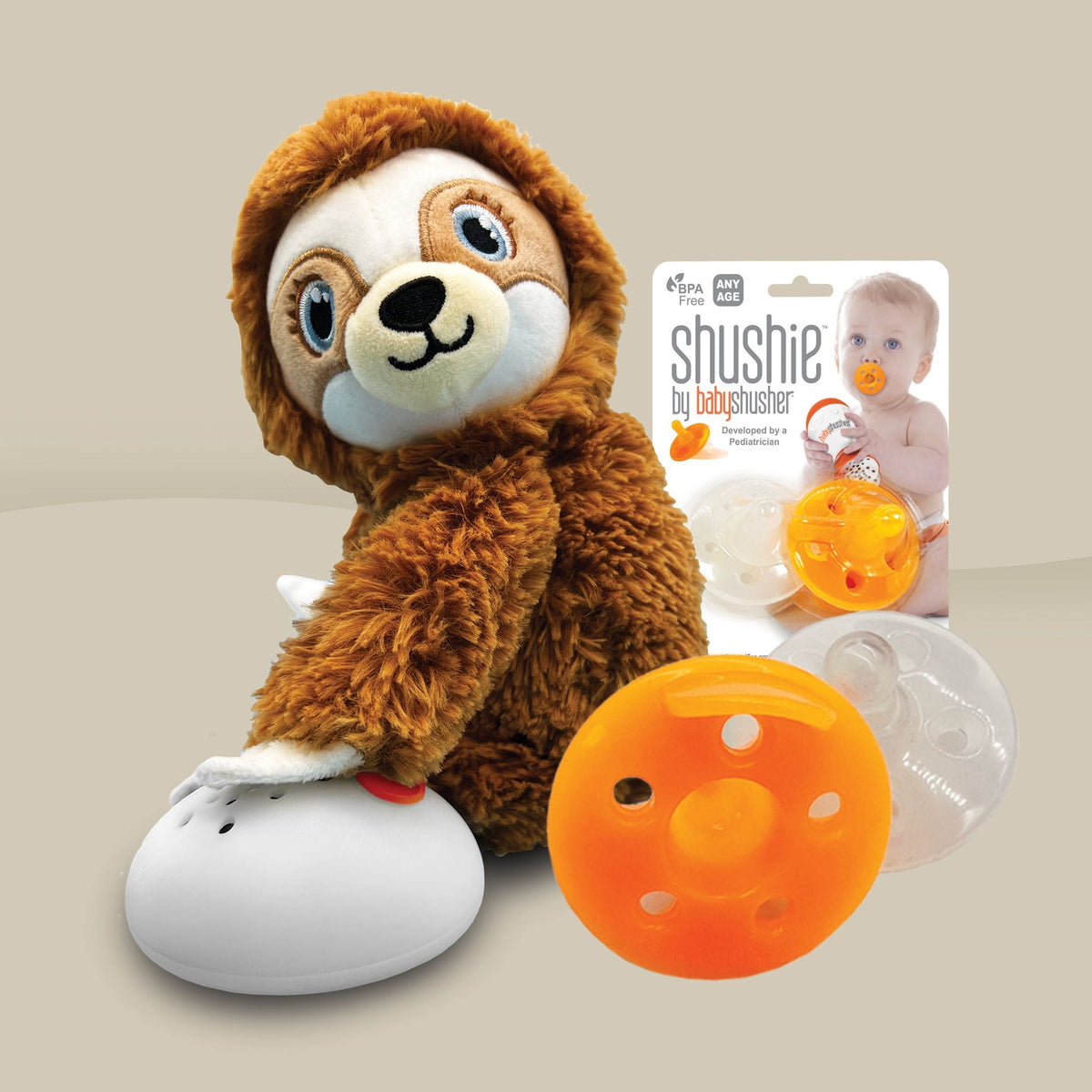 Three Little Tots Shusher Sloth and Shushie 2-Pack Bundle Try Shushies, additional product photo