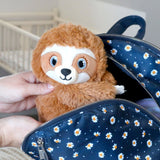 Three Little Tots Shusher Sloth Plush Sound Machine, back view