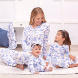 Toile de Jouy Bamboo Zipper Romper
