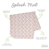 Pink Ice Cream Splash Mat - A Waterproof Catch-All for Highchair Spills and More!
