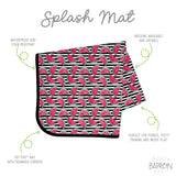 Summer Stripes - Watermelon - Splash Mat - A Waterproof Catch-All for Highchair Spills and More! SALE