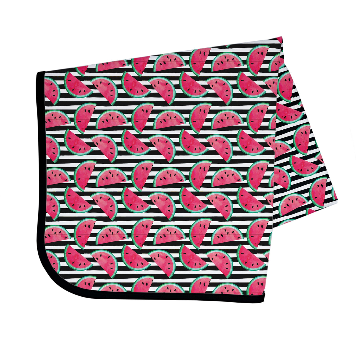 Summer Stripes - Watermelon - Splash Mat - A Waterproof Catch-All for Highchair Spills and More! SALE