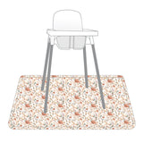 Peachy Dreams Splash Mat - A Waterproof Catch-All for Highchair Spills