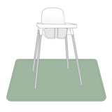 Solid Sage Minimalist Splash Mat - A Waterproof Catch-All for Highchair Spills and More!
