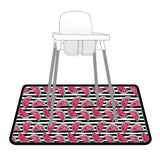 Summer Stripes - Watermelon - Splash Mat - A Waterproof Catch-All for Highchair Spills and More! SALE