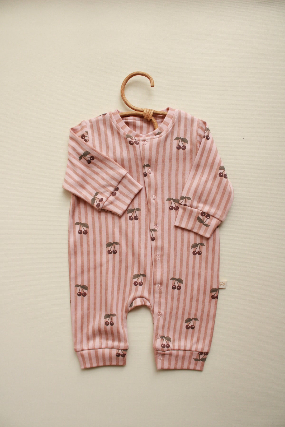 Cherry Striped Onesie