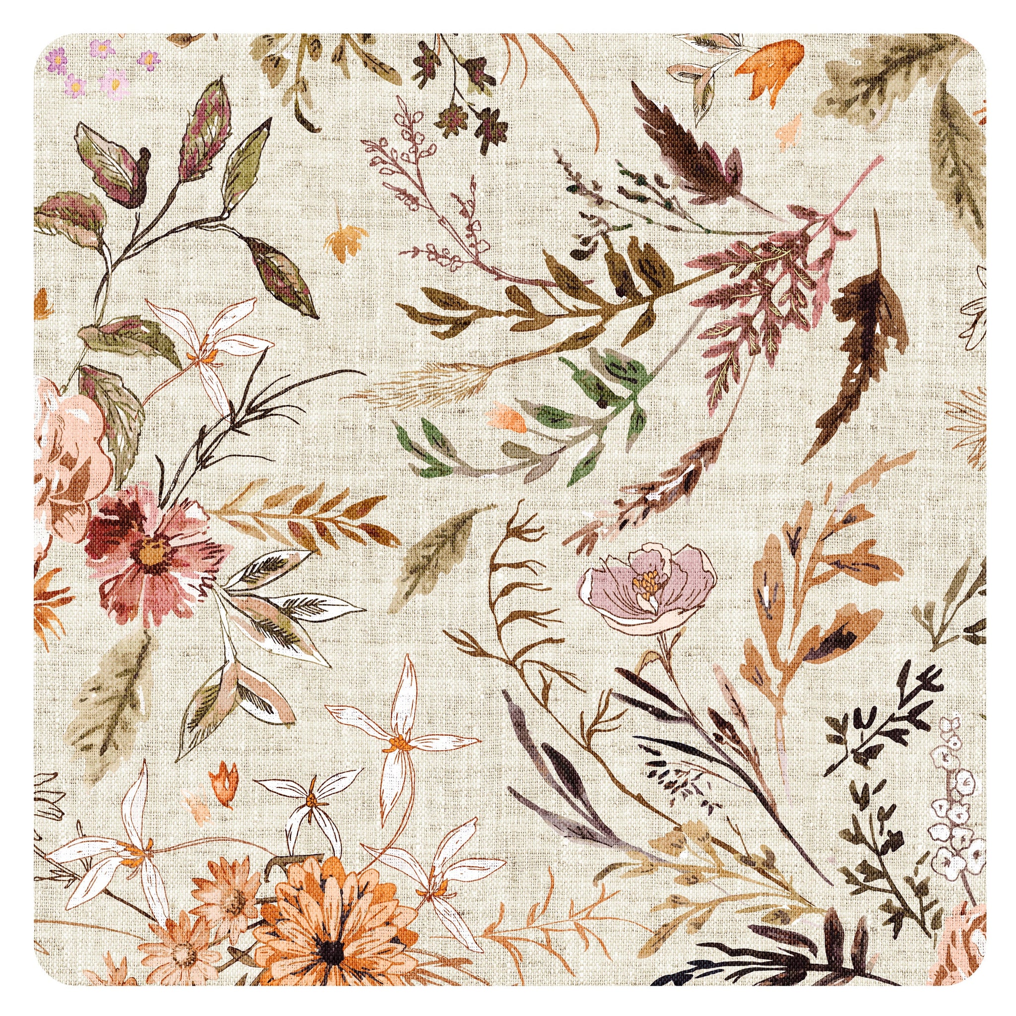 Delilah Floral Splash Mat - A Waterproof Catch-All for Highchair Spills and More!
