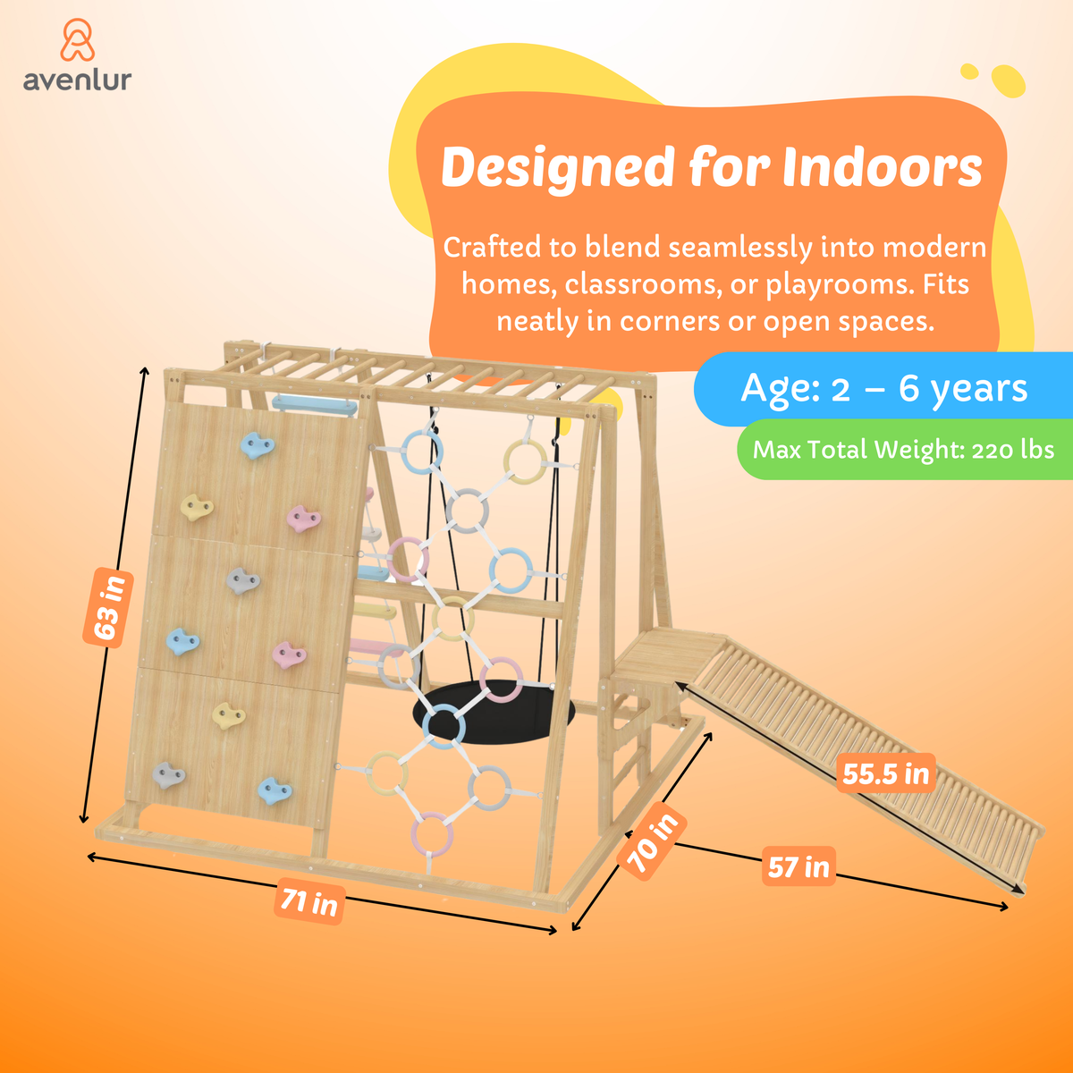 Three Little Tots Sweetgum Indoor Sensory Playset X-Large, alternate angle