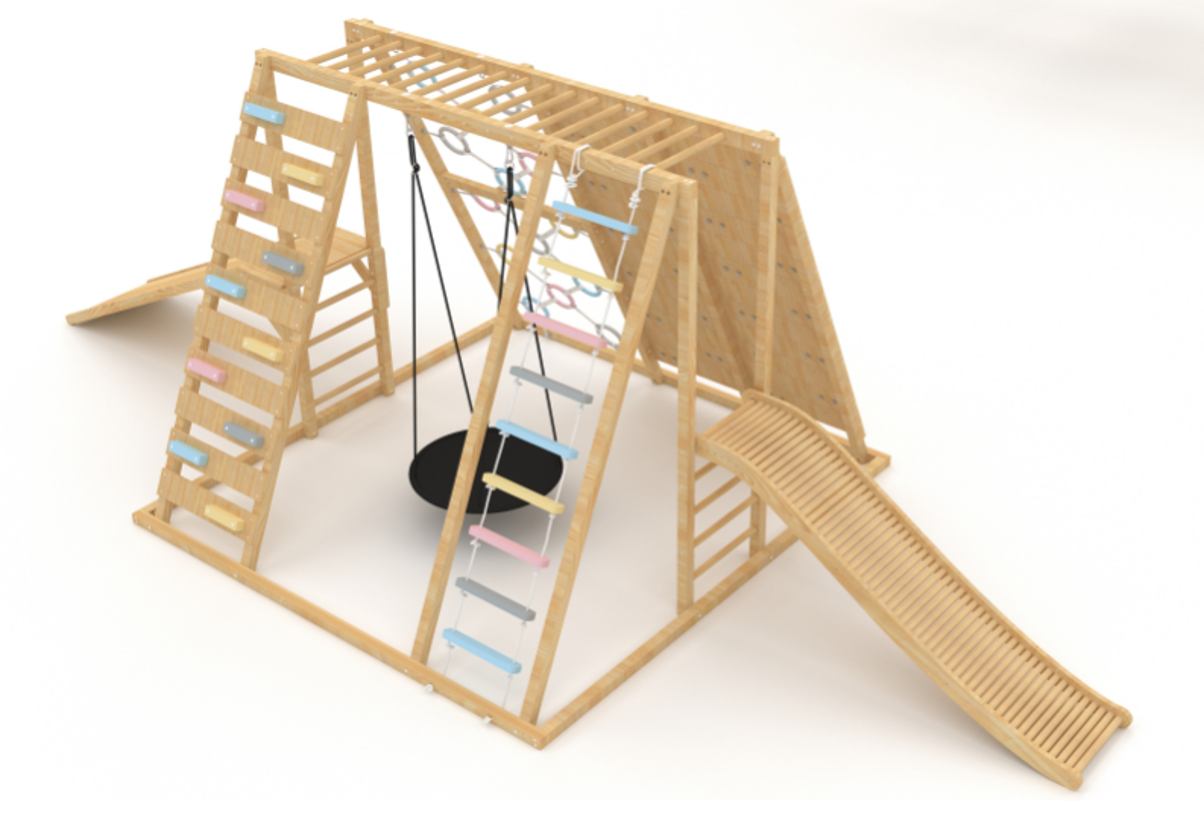 Three Little Tots Wooden Roller Slide - Add on Climber Not Included, extra product detail