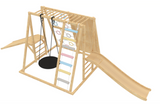 Three Little Tots Wooden Roller Slide - Add on Climber Not Included, additional view