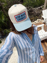 Three Little Tots God Bless America - Vintage Trucker Hat, additional product photo