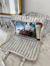Three Little Tots Western Blues Striped - Clear Coat Toiletry Case - Preorder, another angle