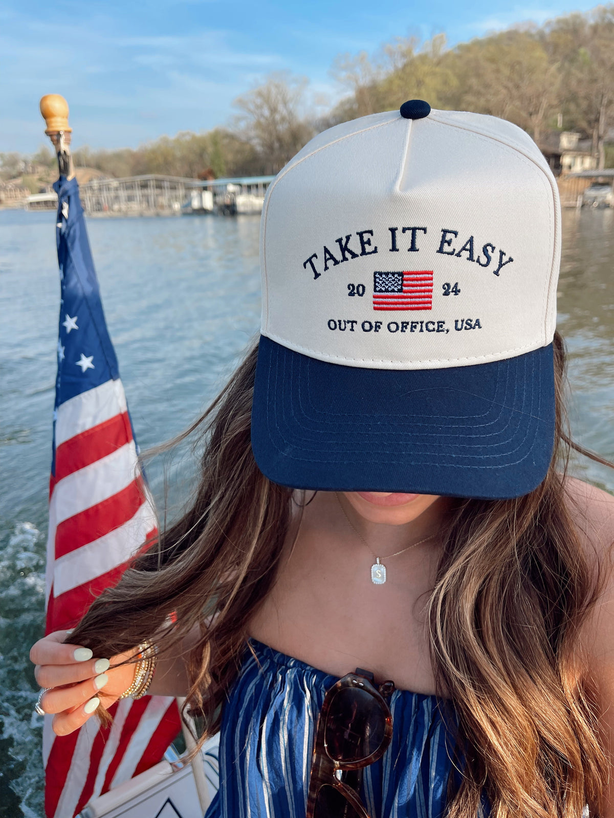 Three Little Tots Take it Easy Vintage Trucker Hat