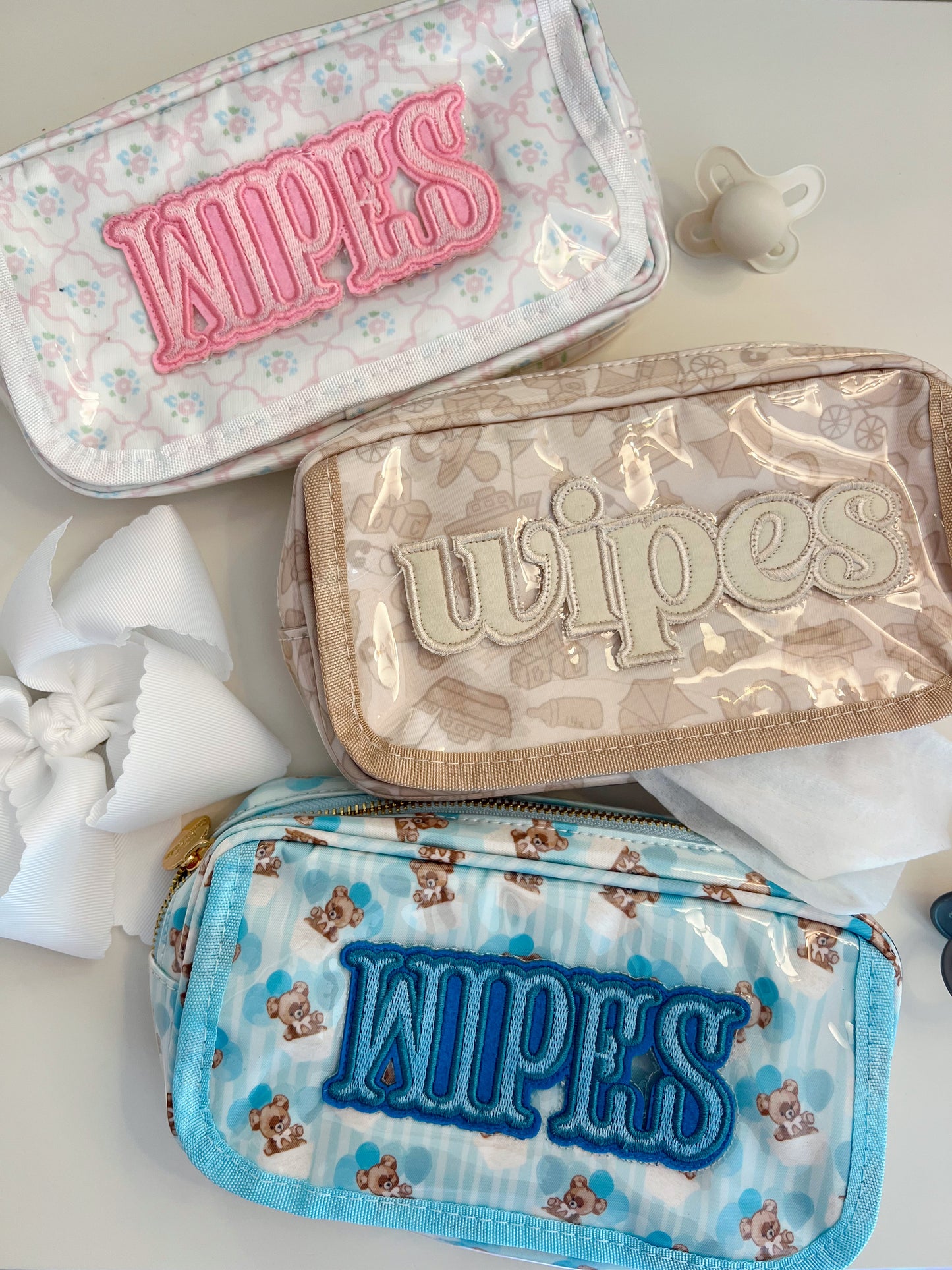Three Little Tots Wipes Pouch - Clear Coat Bag, ninth additional photo