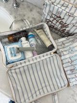 Three Little Tots Western Blues Striped - Clear Coat Toiletry Case - Preorder, fifth additional photo