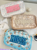 Three Little Tots Wipes Pouch - Clear Coat Bag