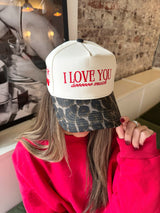 Three Little Tots I Love You Sooooo Much - Leopard Vintage Hat, extra product detail