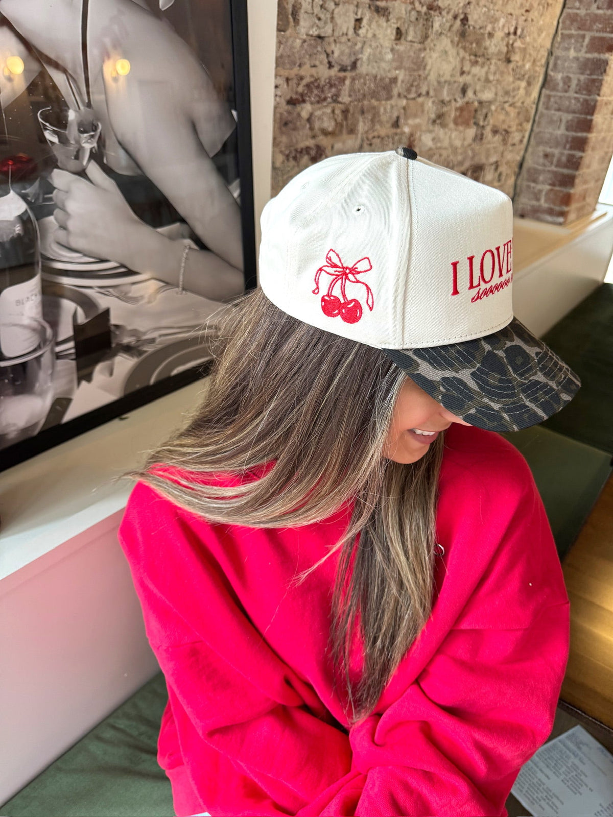 Three Little Tots I Love You Sooooo Much - Leopard Vintage Hat, sixth additional photo
