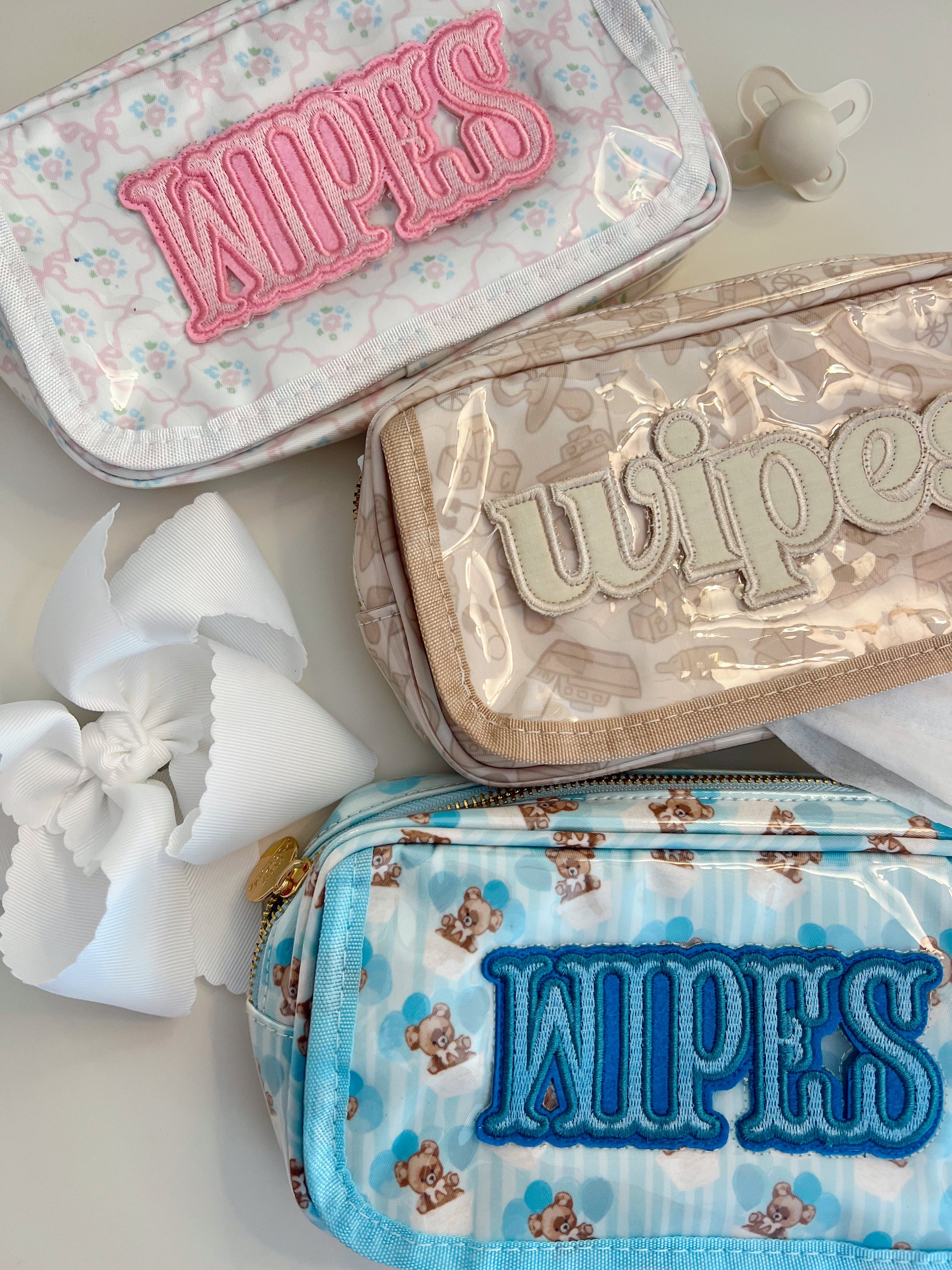 Three Little Tots Wipes Pouch - Clear Coat Bag, seventh additional photo