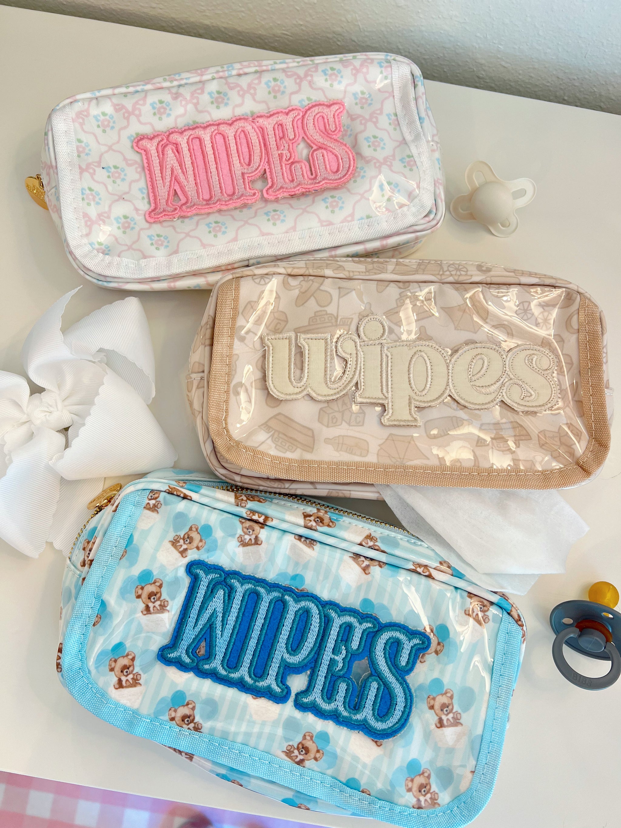 Three Little Tots Wipes Pouch - Clear Coat Bag, additional product photo