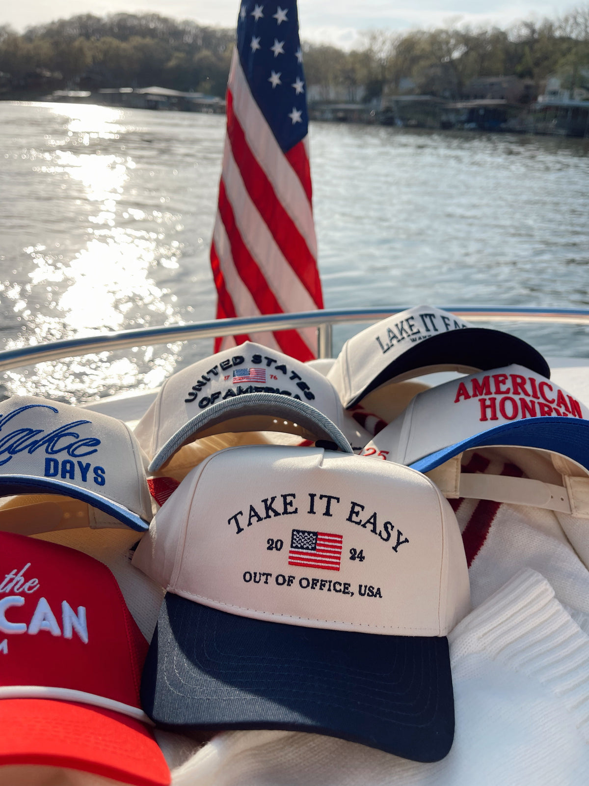 Three Little Tots Take it Easy Vintage Trucker Hat, additional product photo