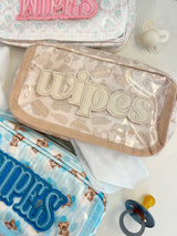 Three Little Tots Wipes Pouch - Clear Coat Bag, alternate angle