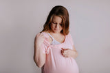 Breathable and comfortable labor gowns, ideal for pre and post-baby lounging and a great hospital gown alternative.
