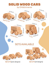 Natural Wooden Toy Car