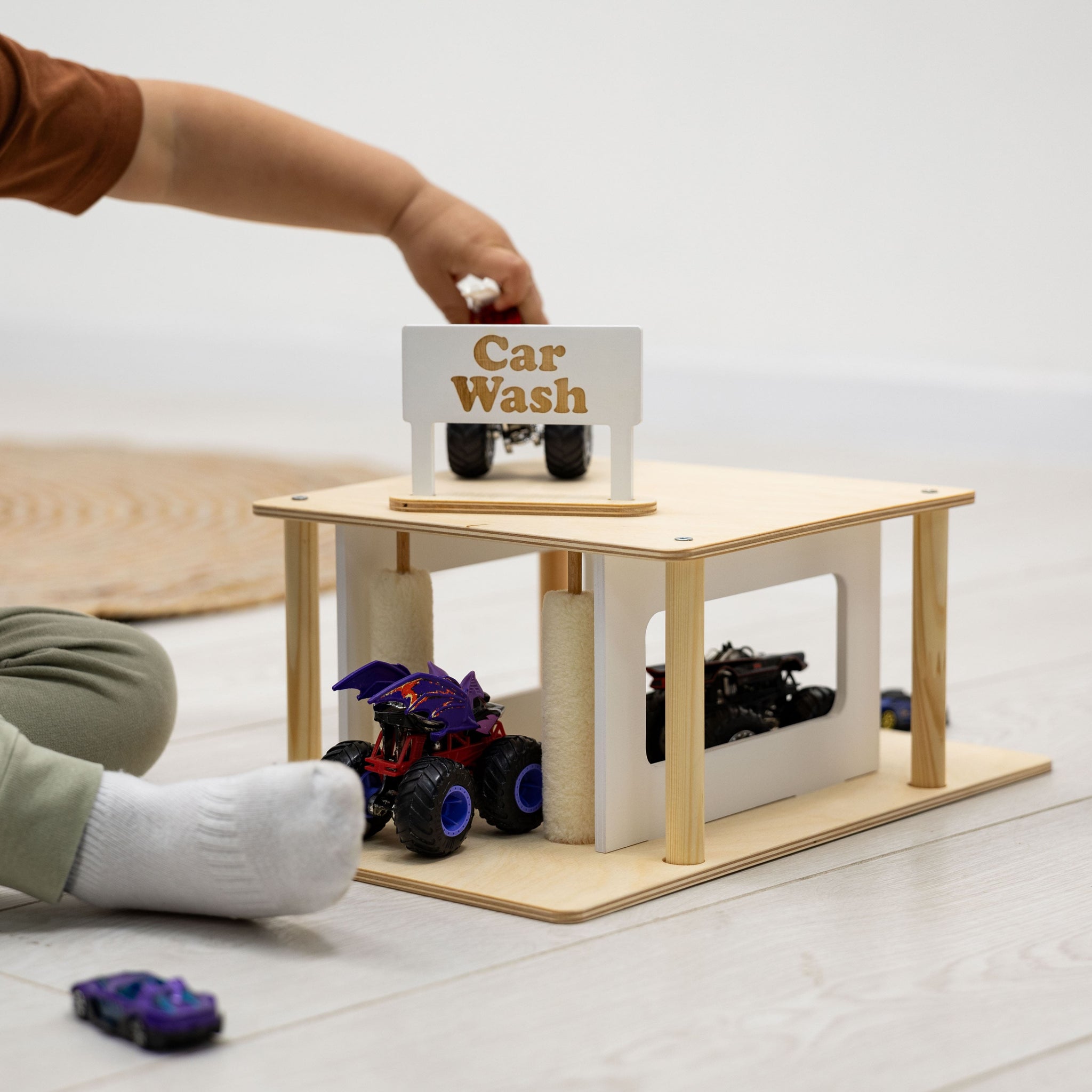 Wooden Car Wash Toy