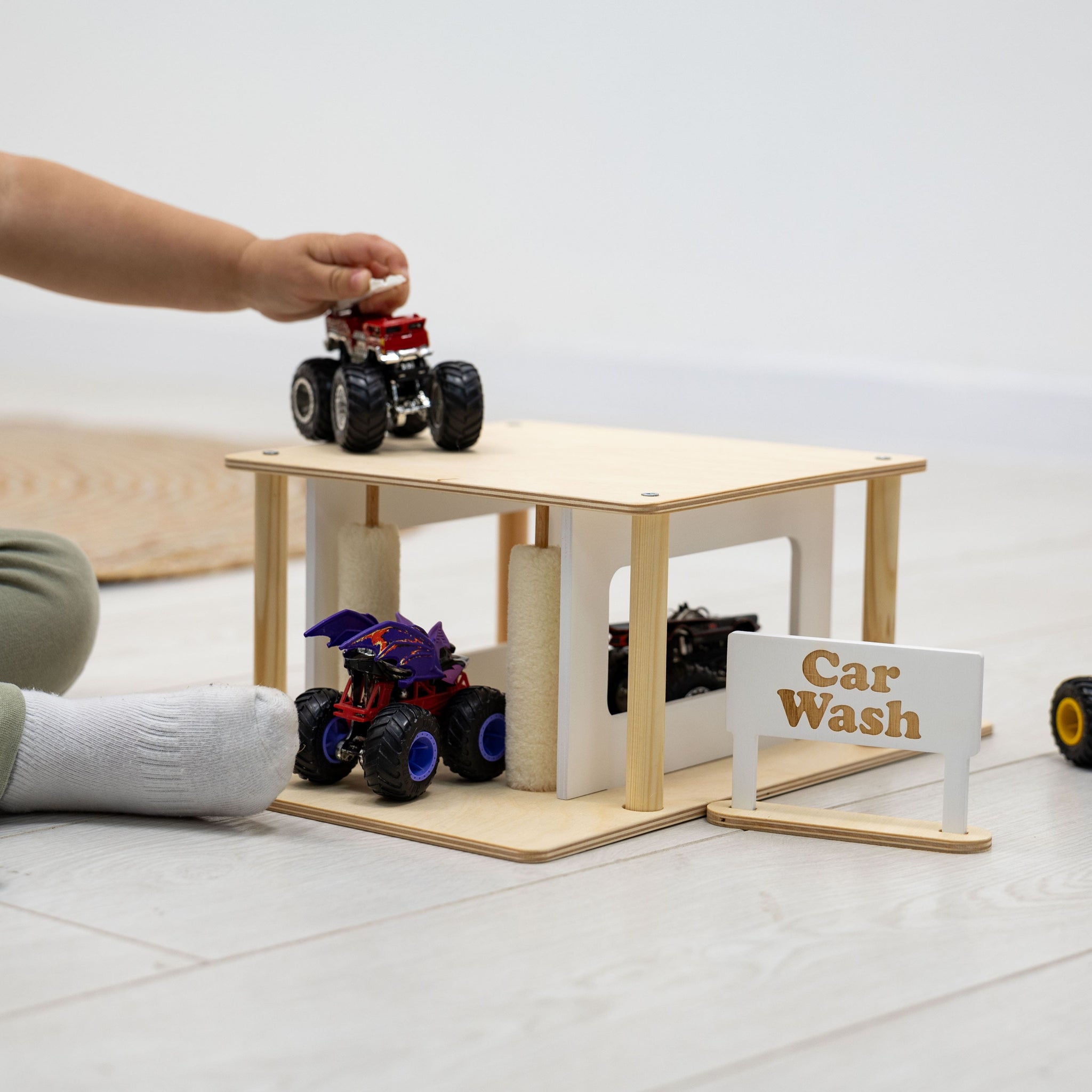 Wooden Car Wash Toy