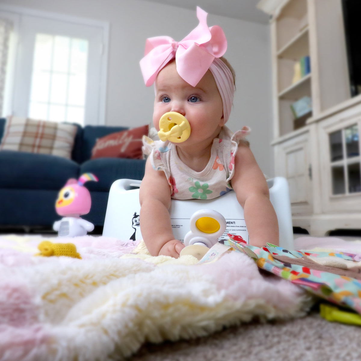 Three Little Tots Tumzee Tummy Time Incline Tool with Mat, alternate angle