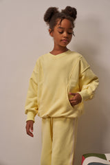 Three Little Tots Sunny Glow Sweat Set Yellow, additional product photo