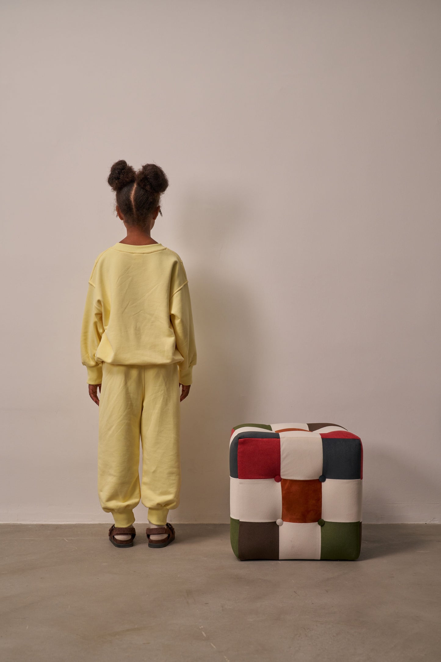 Three Little Tots Sunny Glow Sweat Set Yellow, alternate angle
