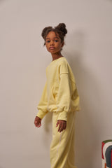 Three Little Tots Sunny Glow Sweat Set Yellow, additional view
