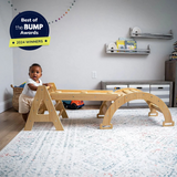 Three Little Tots Maple Beginner Pikler Triangle and Rocker