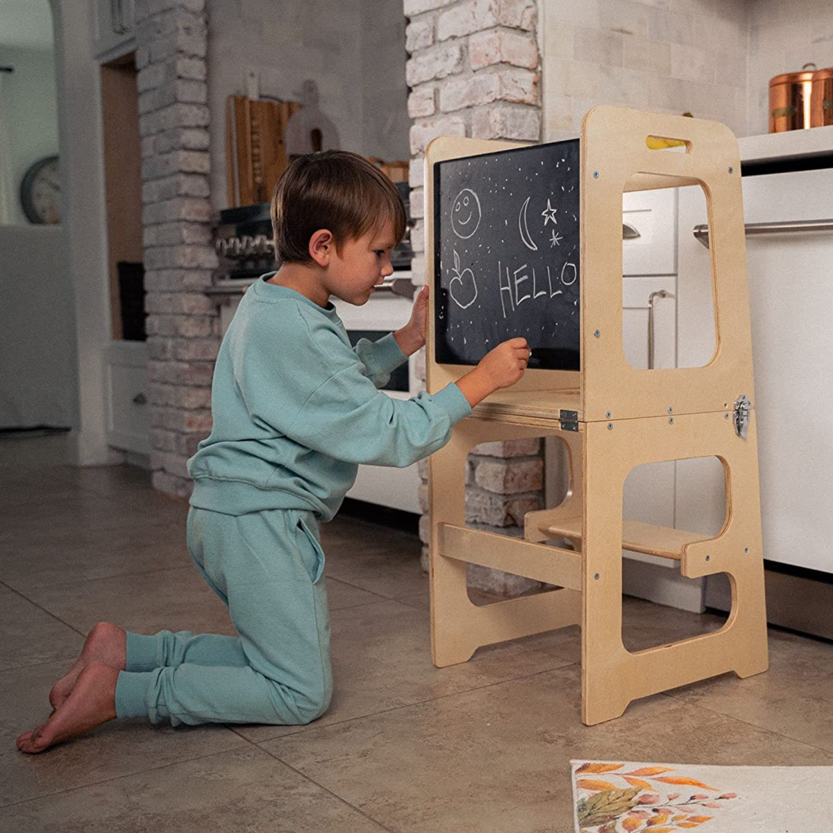 Three Little Tots Date 4-in-1 Kitchen Tower and Desk, additional view