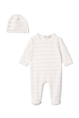 Three Little Tots Velour Print Onesie